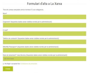 css la xarxa registro